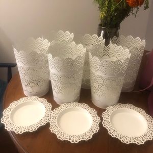 IKEA Skurar Candle Holders & Skurar Pots